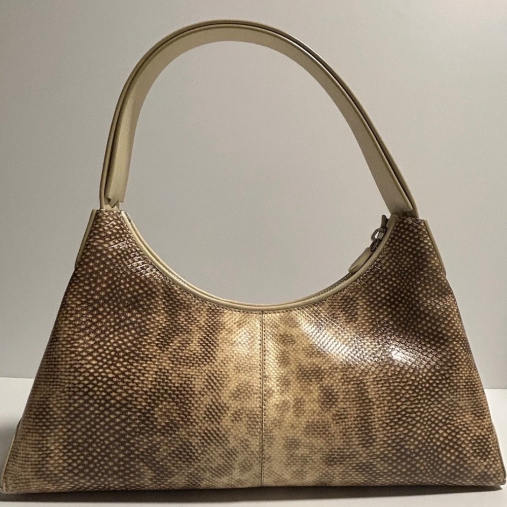 Authentic Vintage Tods Like New Python Shoulder B… - image 3